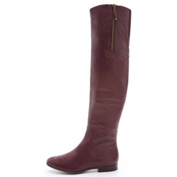 Juicy Couture Wine Red Morrel leather Knee High Boots size 10 - Picture 16 of 16